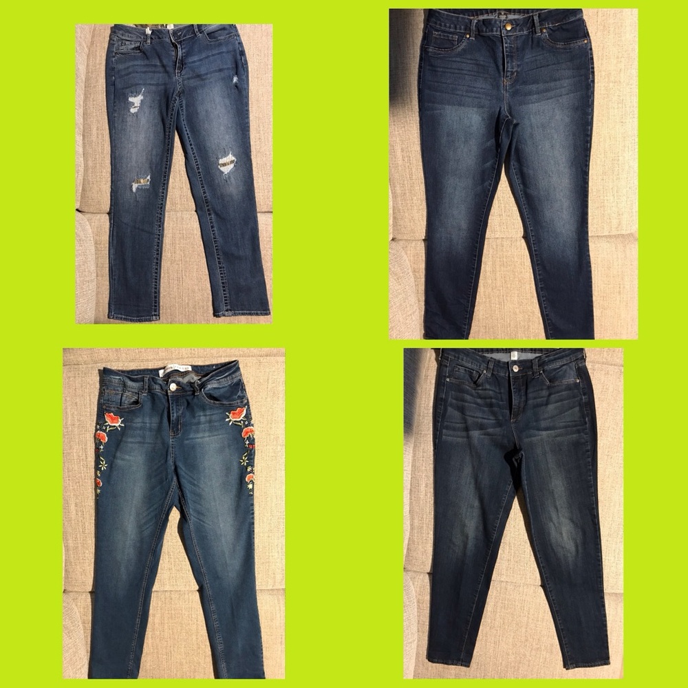 BUNDLE OF 4pr -Stylish Blue Women's Jeans- TAKING OFFER